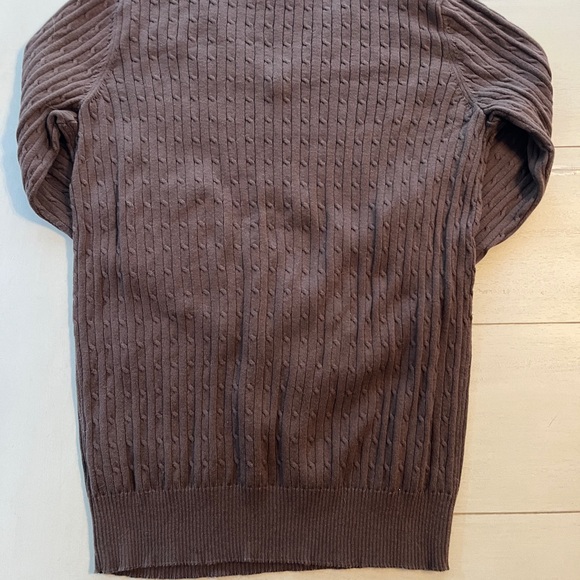 Kim Rogers Brown cute V Neck Sweater size Med - Picture 2 of 2
